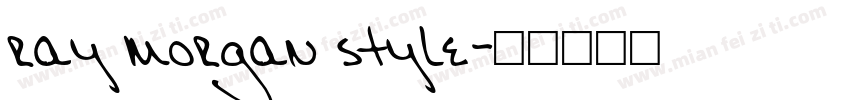 ray morgan style字体转换